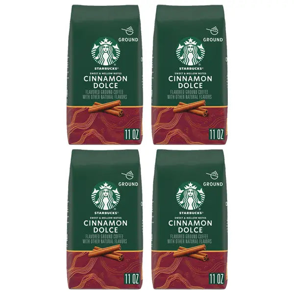 4 Pack - Starbucks Cinnamon Dolce Light Roast Ground Coffee 11oz Starbucks